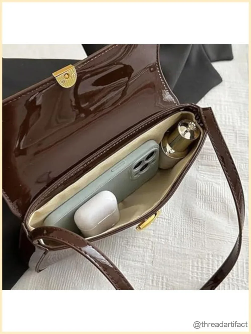 PU Leather Small Shoulder Bag Crossbody Clutch Hobo Purse